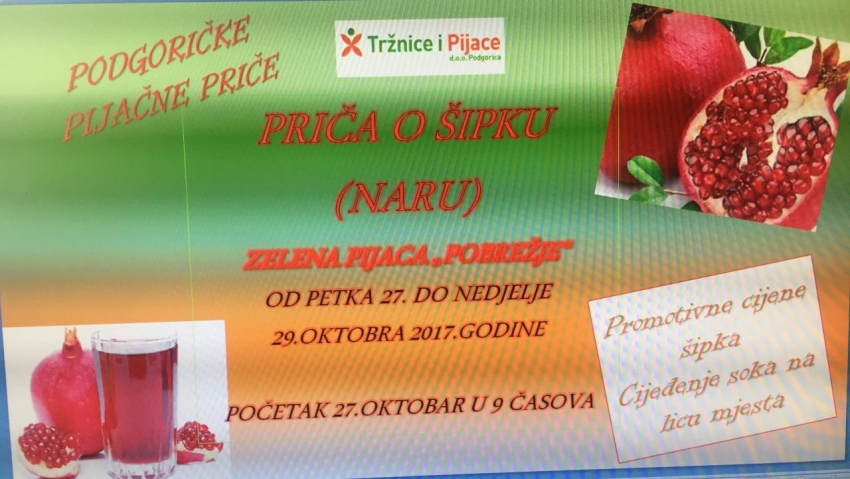 Počinje manifestacija “Priča o šipku”