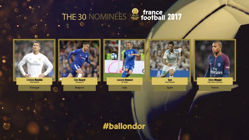 Ronaldo i Mbape zaključili listu za Zlatnu loptu