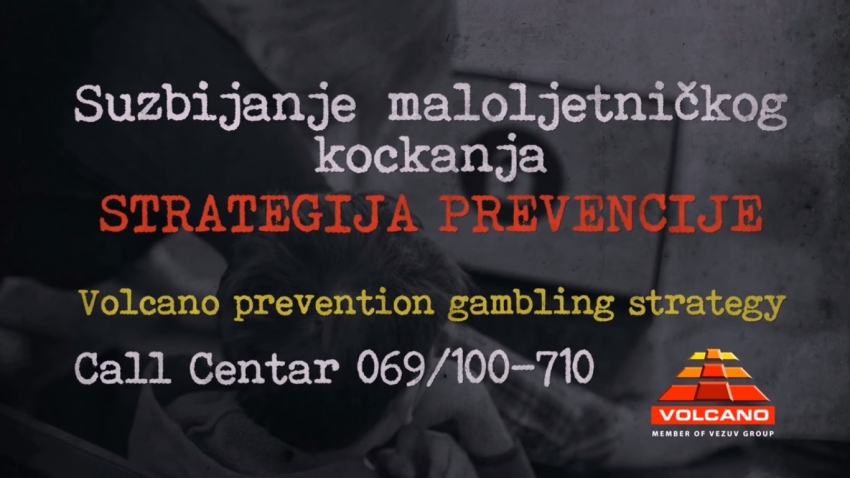 VIDEO: Pogledajte edukativni film kompanije Vezuv Volcano o suzbijanju maloljetničkog kockanja