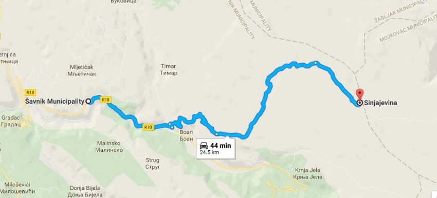 Beograđanin krenuo u Šavnik, a GPS ga odveo na Sinjajevinu
