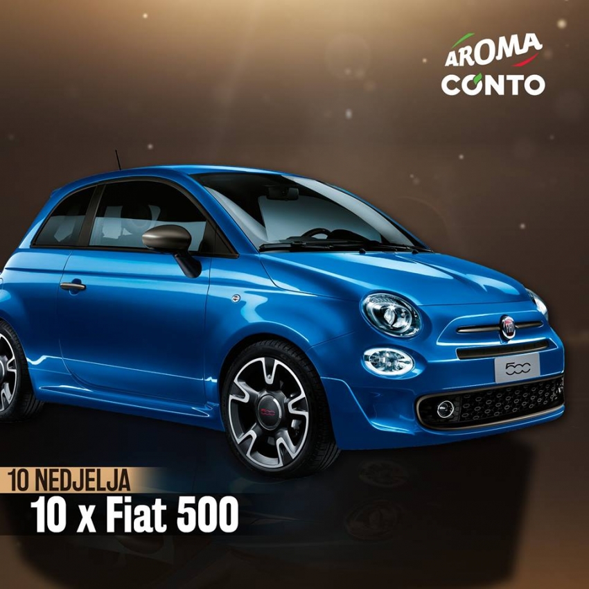 Izvučen peti dobitnik FIAT 500