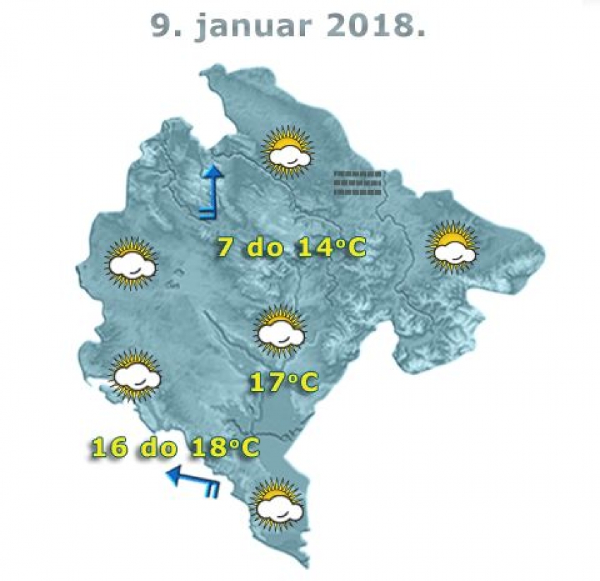 Ovo je prognoza za 9. januar