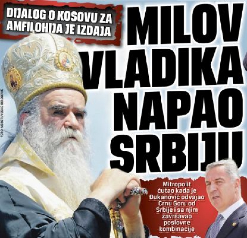 “Milov vladika napao Srbiju” – Mitropolija za Standard: To su bljuvotine, s Vučićem imamo dublji problem!
