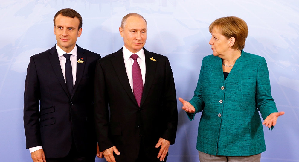 Putin, Merkelova i Makron “na vezi”, tema – Sirija