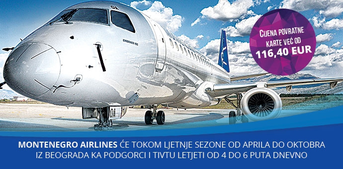 Montenegro Airlines predstavlja svoju ponudu na 40. Međunarodnom sajmu turizma u Beogradu