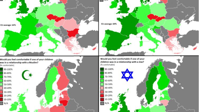 Istraživanje Eurobarometra: Polovina građana Evropske unije ne želi muslimane u porodici