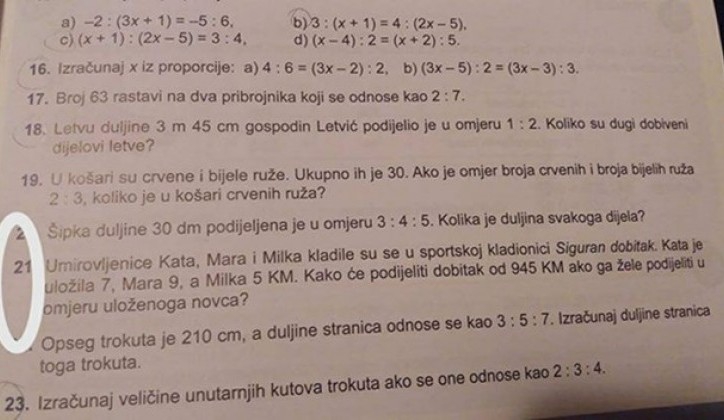 Kata, Mara i Milka kladile su se u sportskoj kladionici… Ovako osnovci u Mostaru uče matematiku