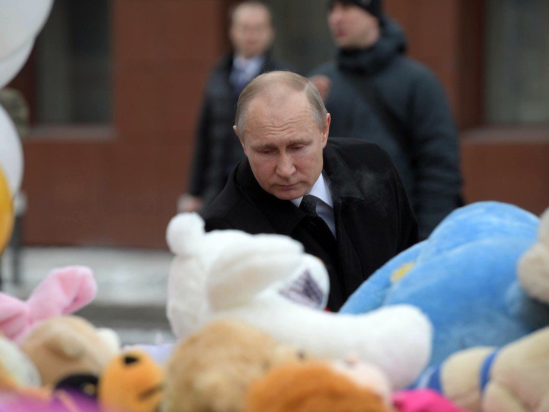 Putin: Požar u Kemerovu je rezultat nemara i nebrige
