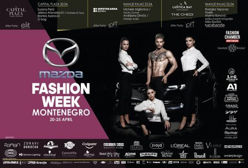 MODNI DOGAĐAJ: Mazda Fashion Week Montenegro XXIII počinje 20. aprila!