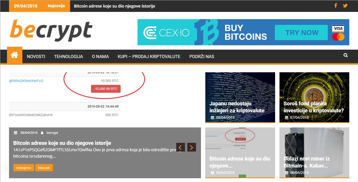 Počeo s radom prvi crnogorski portal o kriptovalutama