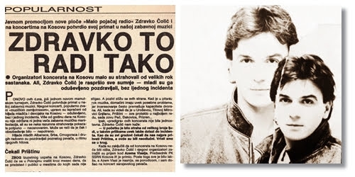 Zdravko Čolić uz pomoć Azema Vlasija ipak održao koncerte na Kosovu ‘82: Čorba i Valjak – otkazani