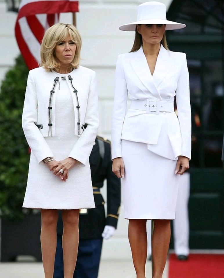 FOTO: Melanija i Brižit u BIJELOM, zasijenile muževe