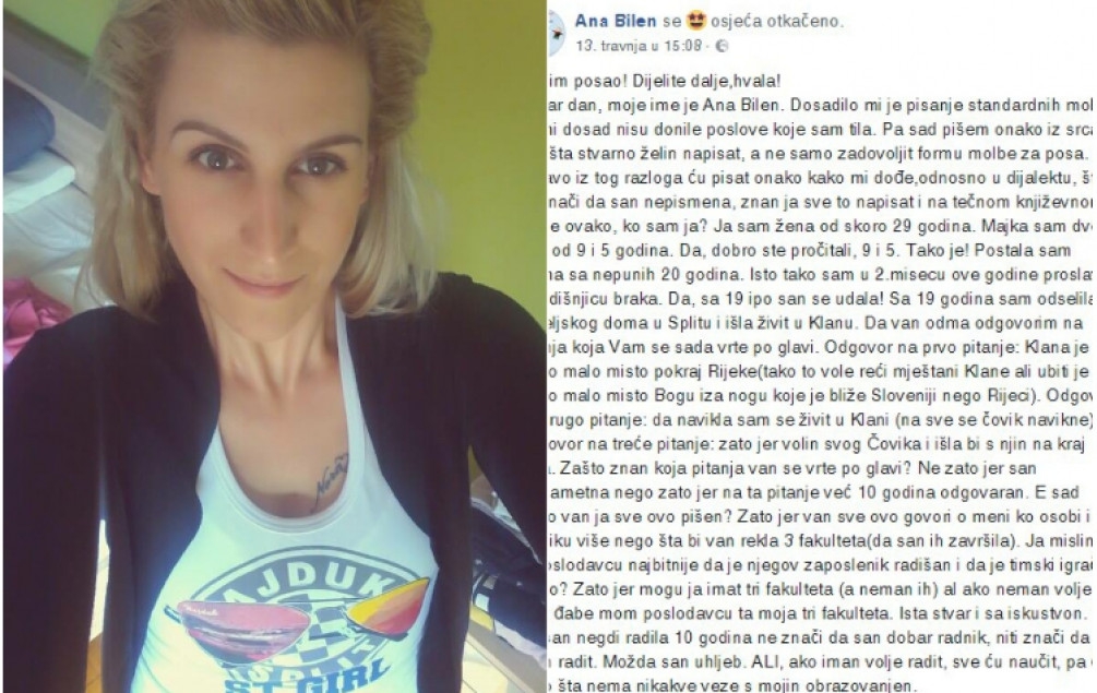Neobičan CV: Ako 10 godina života sa svekrvom ne govori da sam timski igrač, ne znam šta govori