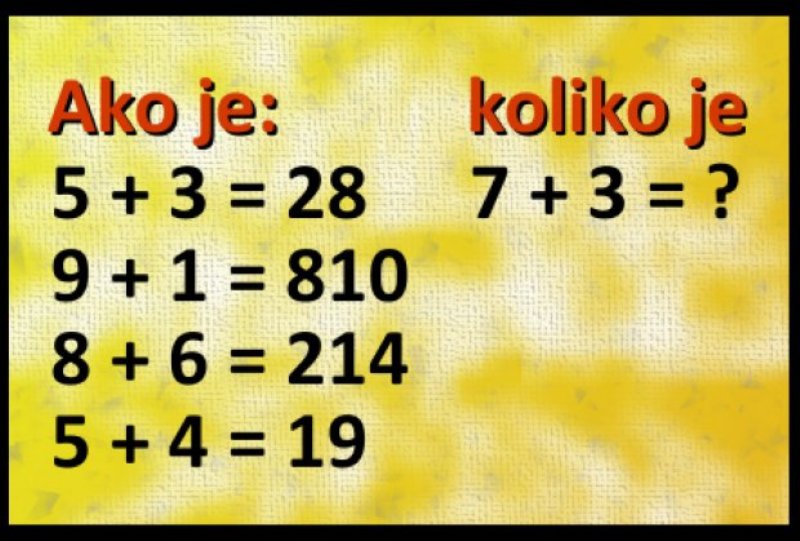 Da vas vidimo sad: Možete li da riješite ovo?