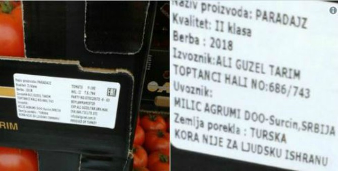 Kod nas nema paradajiza čija kora “nije za ljudsku upotrebu”
