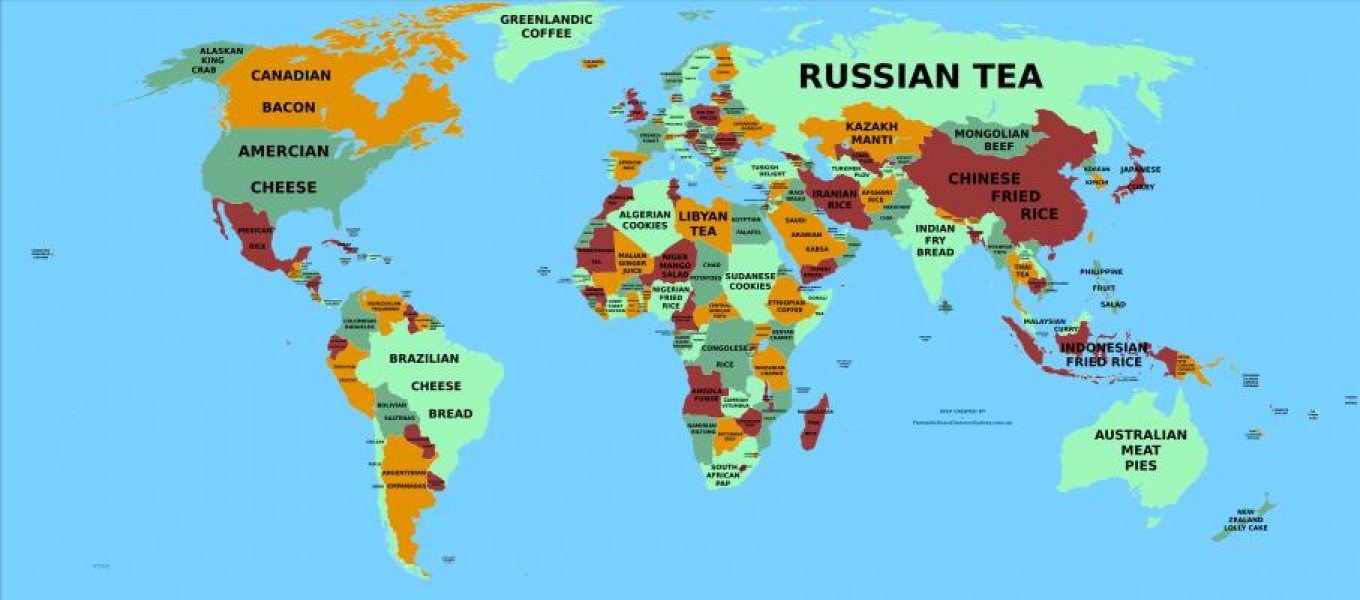 Svjetska mapa omiljene hrane: Znate li što se najviše jede u Crnoj Gori?