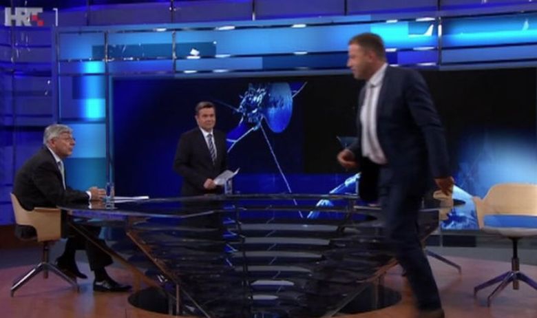 VIDEO – Žestok okršaj na HRT: Bijesan ustao i “pojurio” prema bivšem šefu Sabora