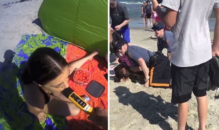 VIDEO koji je podijelio svijet: Mladu mamu policija tukla na plaži pred ćerkicom, a onda procurila druga strana priče