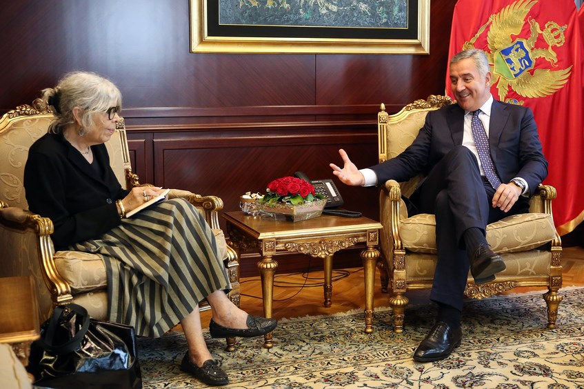 Đukanović sa šeficom OEBS-ove misije: Crna Gora odgovoran partner u daljoj promociji evropskih vrijednosti
