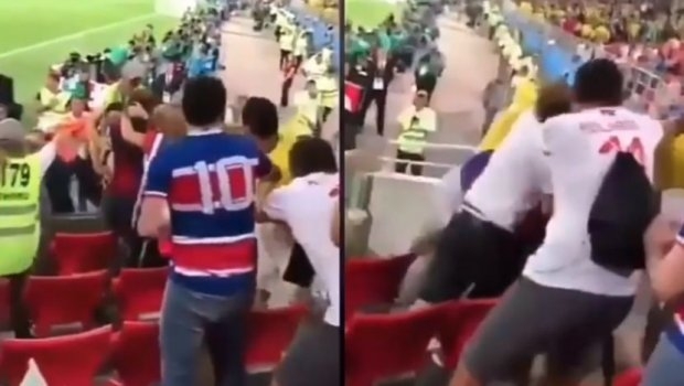 VIDEO – Ovo je SNIMAK na kom se vidi kako Brazilci brutalno biju srpsku porodicu na tribinama, “braća” samo gledaju