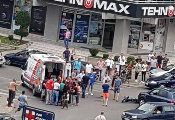 Udes na Starom aerodromu, oboren motociklista