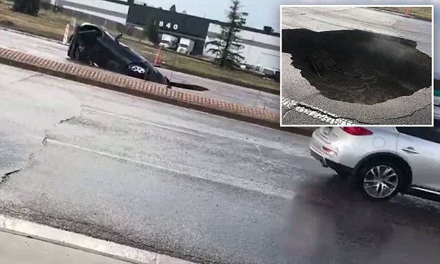 VIDEO: Iznenada se otvorila velika “rupa” i progutala automobil tokom vožnje