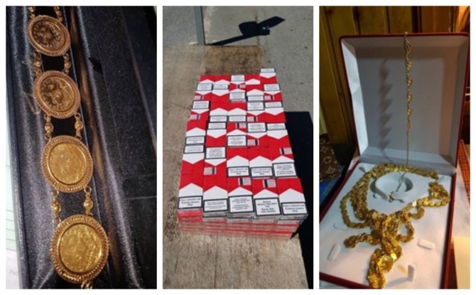 Carinici na granici oduzeli zlato vrijedno 2.000 eura i 3.500 komada cigareta