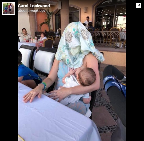 FOTO – Mami koja je dojila u restoranu stranac je rekao da se pokrije: NIje rekao šta, pa je ona izabrala jedan dio tijela!
