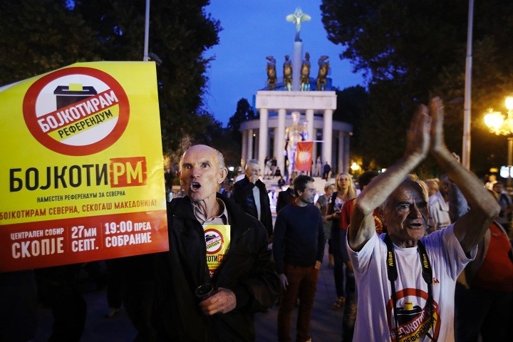 Makedonija: Fijasko referenduma – slavlje pristalica “bojkota”