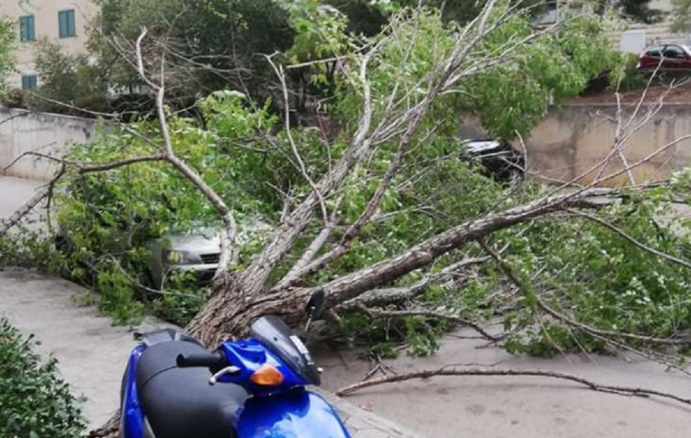 FOTO i VIDEO – Nevrijeme i u regionu: U Bosni pao snijeg, orkanski udari vjetra u Hrvatskoj čupaju drveće