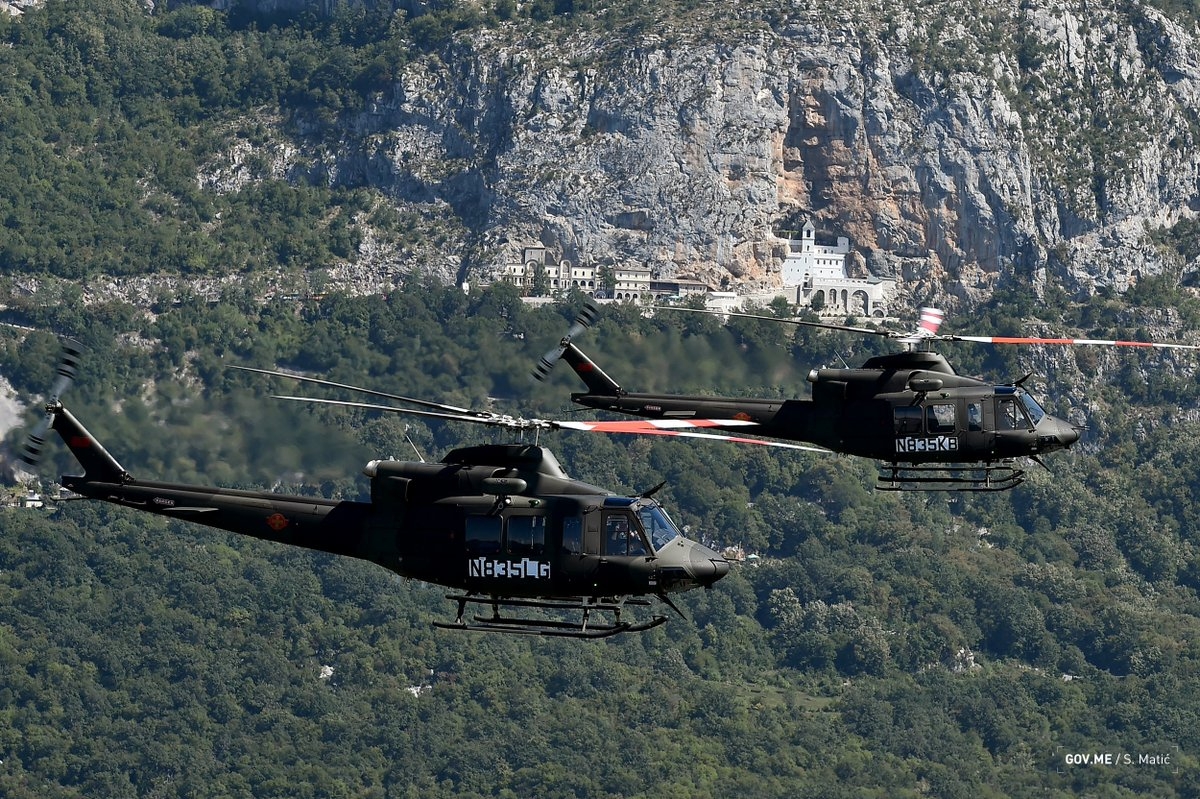 FOTO i VIDEO: Dva nova helikoptera iz vazduha nad Podgoricom