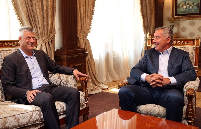 Đukanović sa Tačijem: Pozdravljam napore Beograda i Prištine da rješenje traže mirnim putem