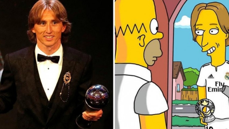 Ovako bi izgledao Luka Modrić da se pojavi u crtiću “Simpsons”