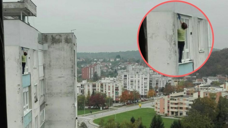 Samo na Balkanu: Na 12. spratu izašla da opere prozore s spoljašnje strane