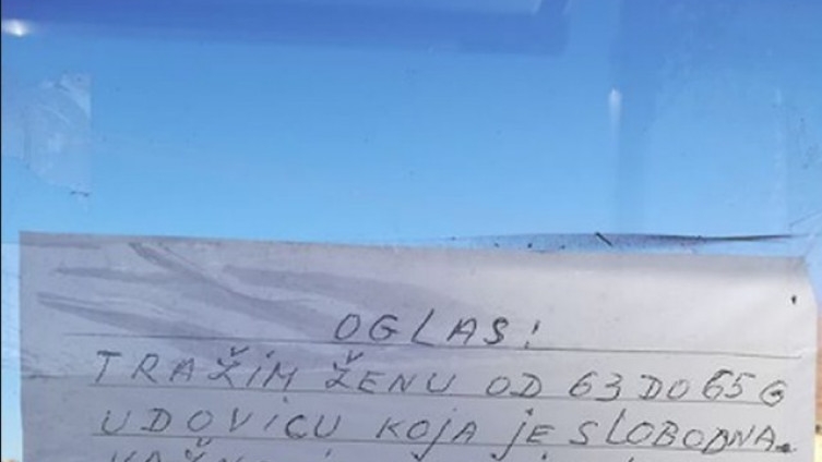 Djed preko oglasa traži ženu: Nemam s kim kafu popiti