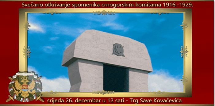 Za pravo, čast i slobodu CG: Đukanović otkriva spomenik komitama u Nikšiću