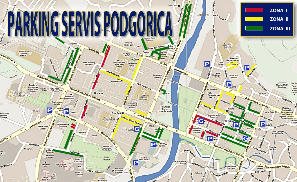 Za praznike besplatan parking u Podgorici