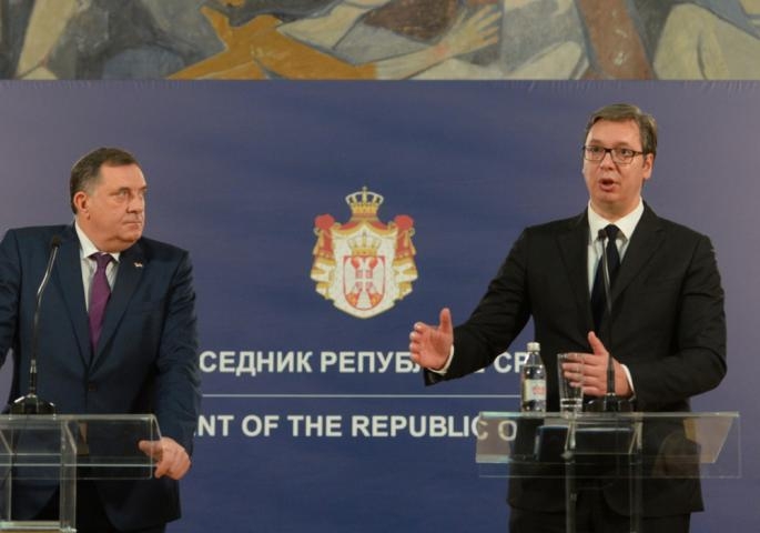 VIDEO: Đukanović “spontano” postao centralna tema konferencije za medije Vučića i Dodika