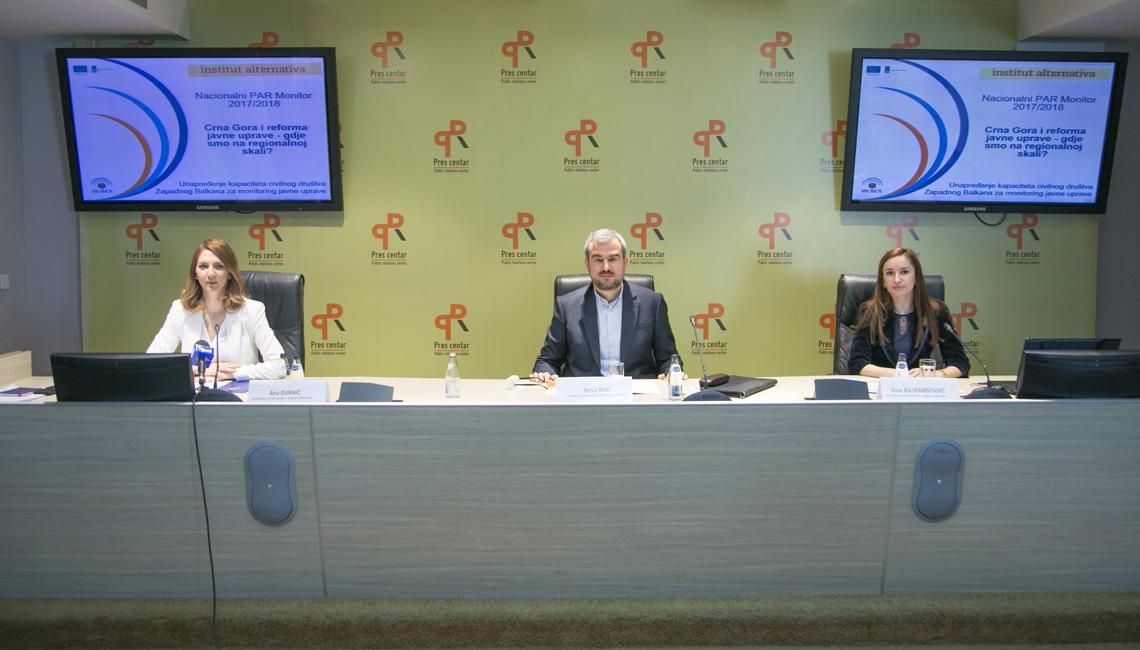 Jedino bolji od BiH: Crna Gora u reformi javne uprave daleko od lidera u regionu
