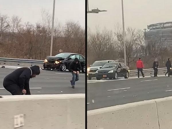 Haos na putu iz blindiranog kamiona je ispadao novac!
