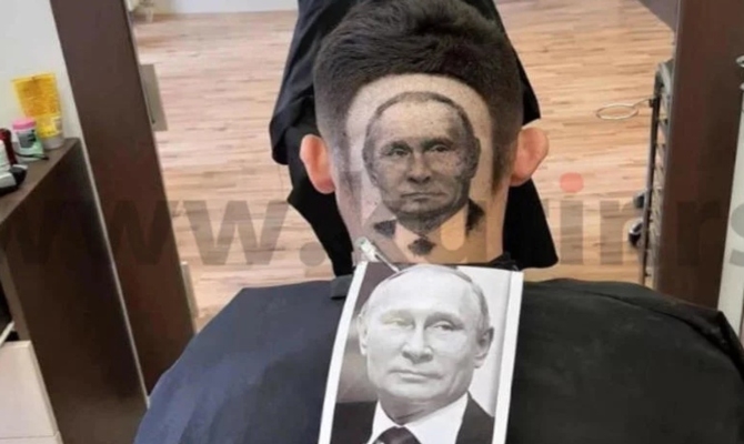 Frizer na glavi klijenta napravio portret Vladimira Putina