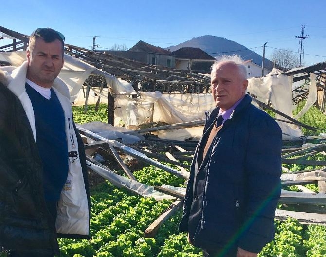 Velika šteta na plastenicima u Tuzima, opština obećala pomoć