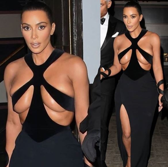 Kim Kardašijan u haljini od tri trake!