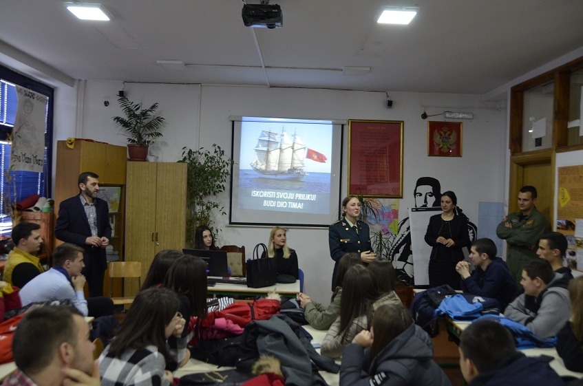 Od sjutra do 15. marta promocija vojnog poziva u srednjim školama u Crnoj Gori