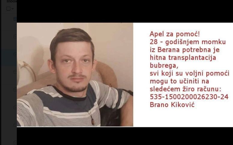 Berancu Branu Klikovcu potrebna pomoć: Ima genetsku bolest, a jedini spas je odlazak u Tursku na liječenje