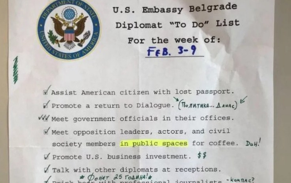 Ambasada SAD u Beogradu šaljivo odgovorila na pisanje medija o američkom tajnom planu