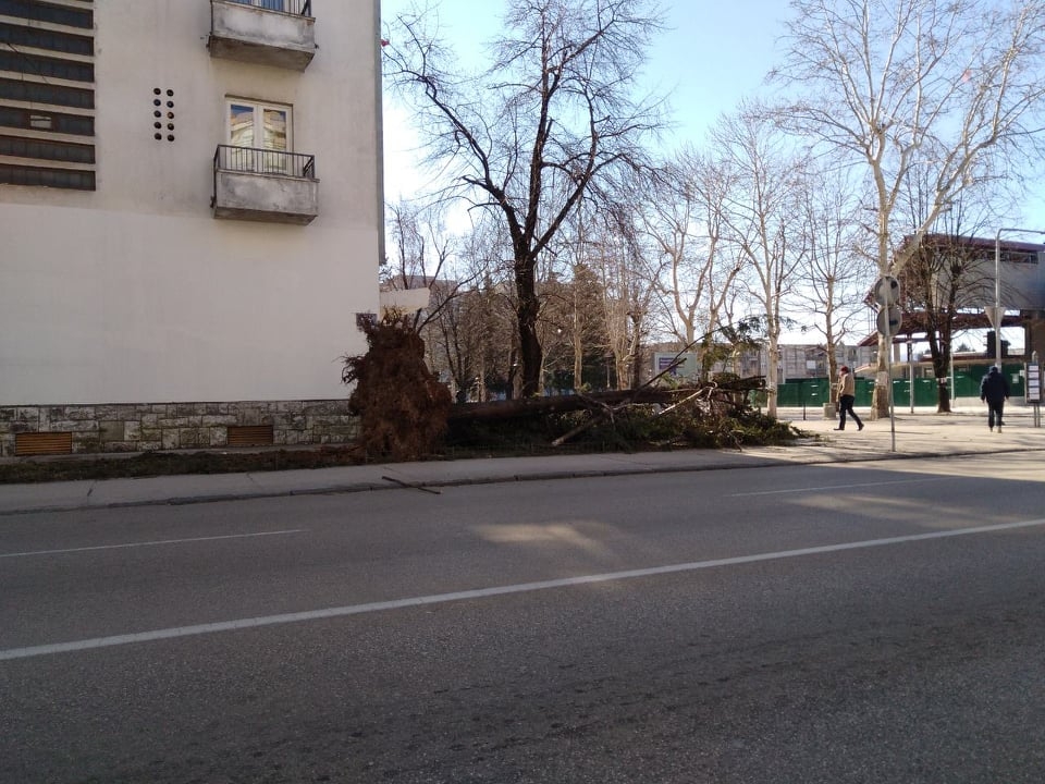 Jak vjetar i u Nikšiću pričinio štetu