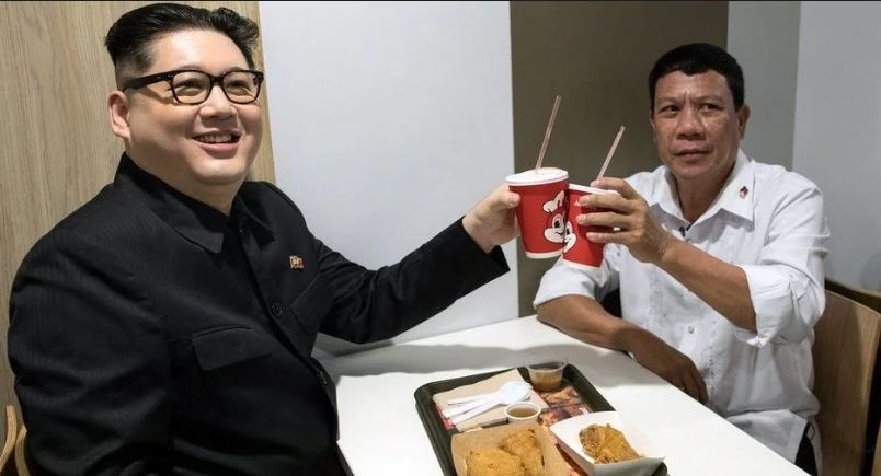 Dvojnici Kima i Dutertea izazvali pometnju na crkvenoj misi