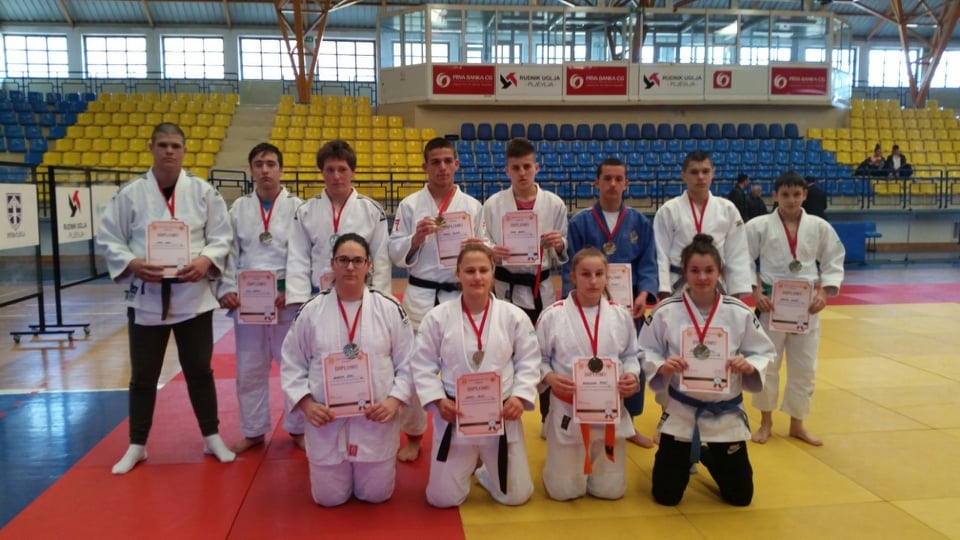Kadetsko prvenstvo Crne Gore: Najuspješniji džudo klub “Trebjesa”, osvojili pet šampionskih titula