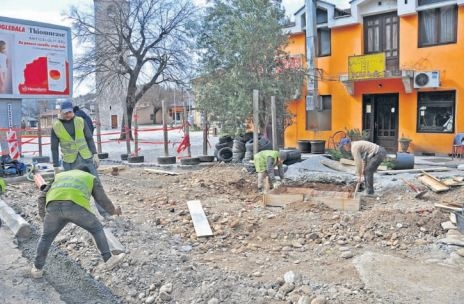 Kaldrma spaja kuću Rista Stijovića i Trg kod Sat kule